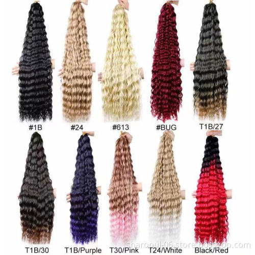 Synthetic Braiding Hair long length sharopul 32inch deep curly crochet
